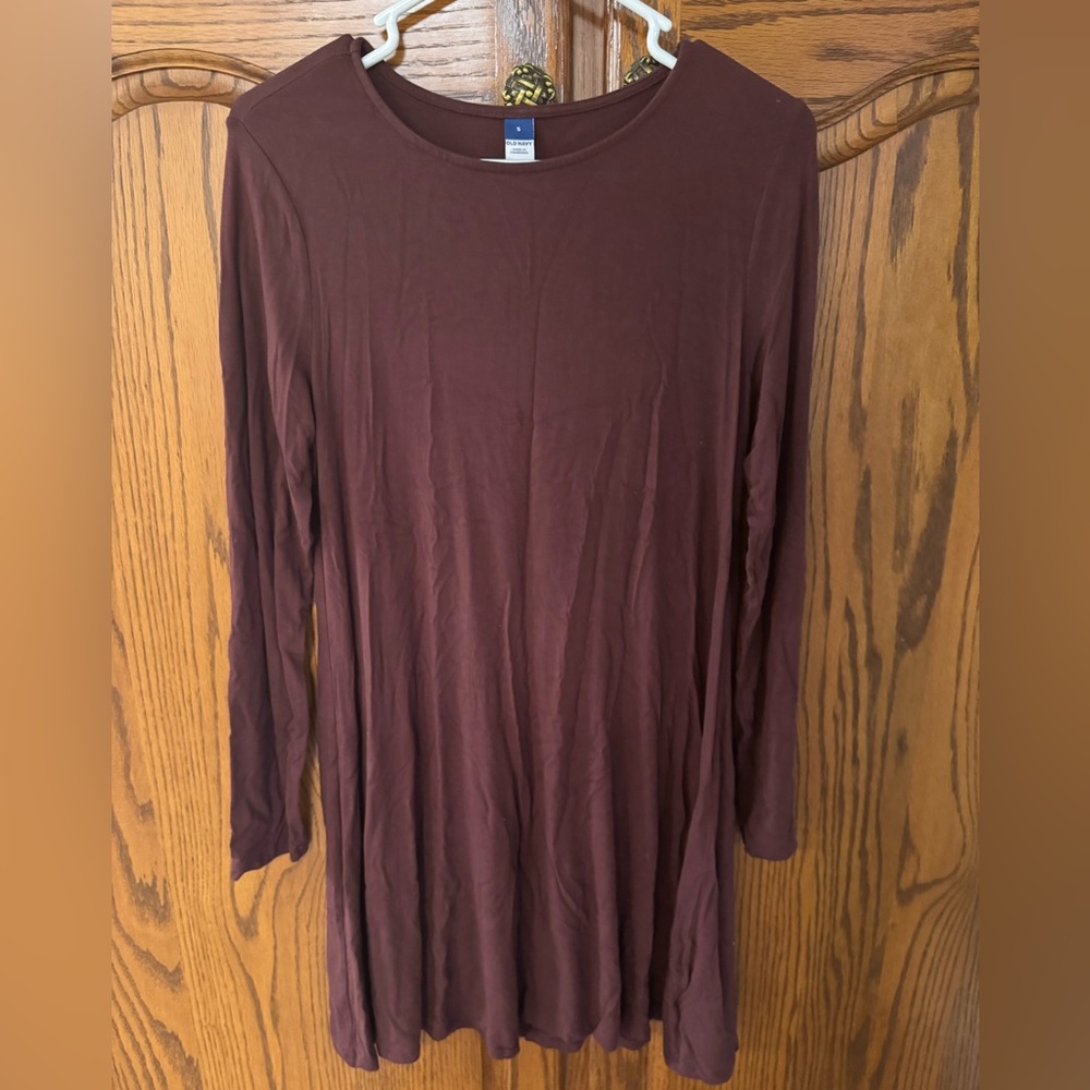 Old Navy Brown 3/4 Sleeve Relaxed Tunic